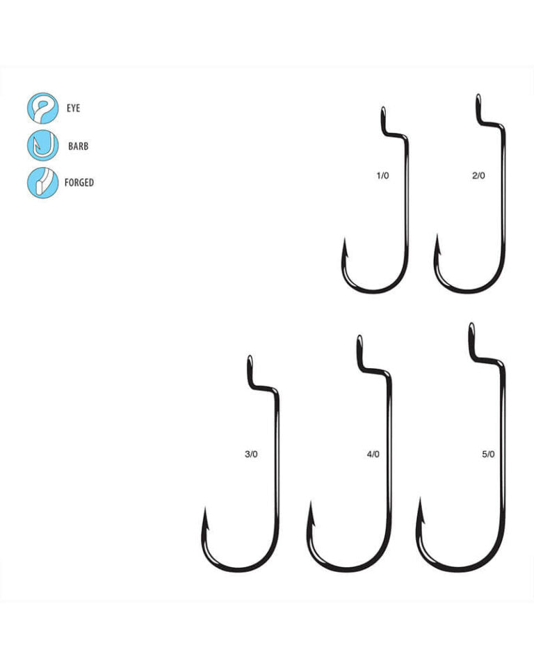 Gamakatsu Offset Shank Round Bend Worm Hook