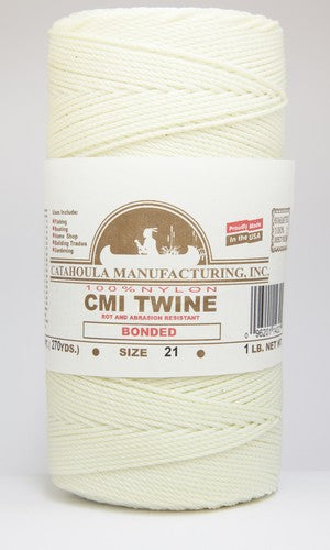 Catahoula White Bonded Nylon Seine Twine