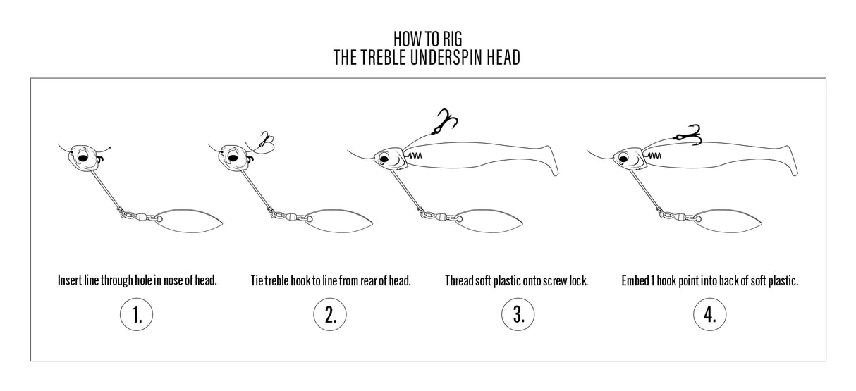 6th Sense Treble Underspin Line-Thru Head