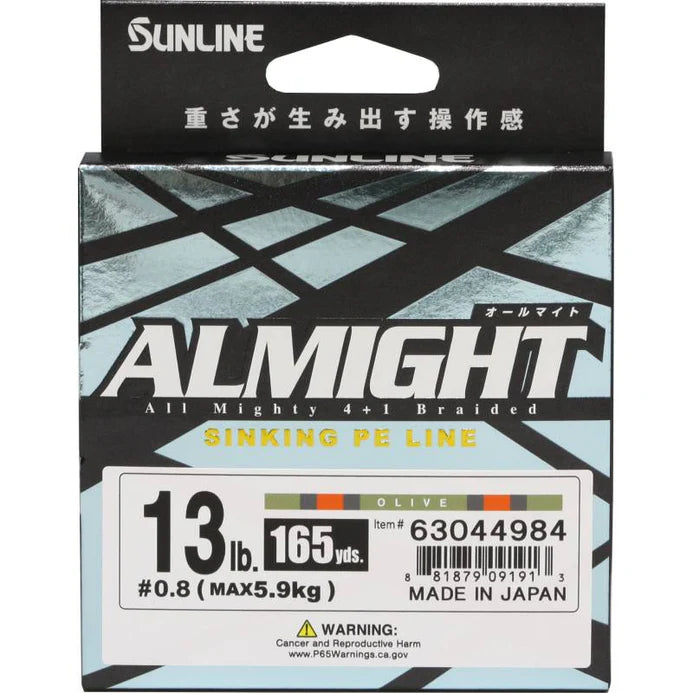 Sunline Almight Sinking PE Braid Fishing Line
