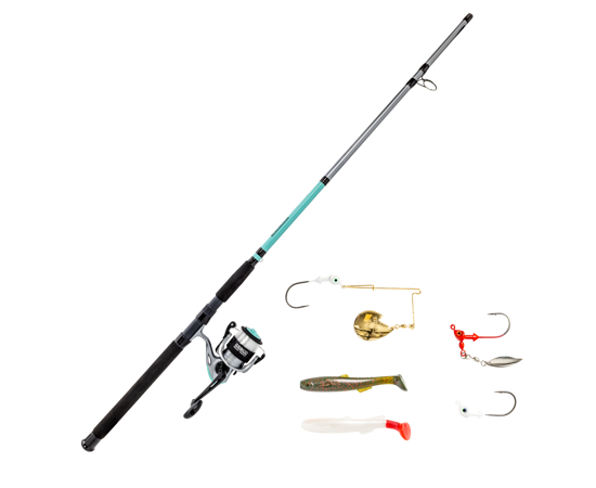 Zebco Ready Tackle Surf & Pier Spinning Combo Kit