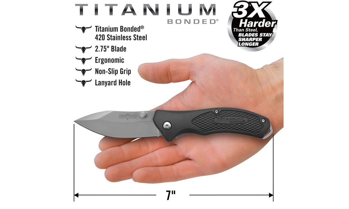 Camillus Western Blacktrax Folding Knife