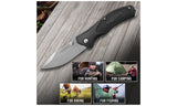 Camillus Western Blacktrax Folding Knife