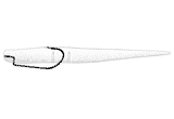 Owner Offset Shank Wide Gap Worm Hook