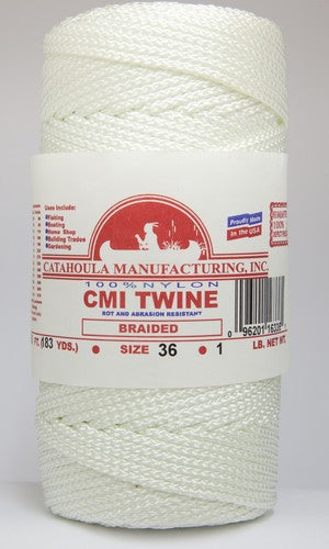 Catahoula White Braided Nylon Seine Twine