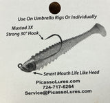 Picasso Smart Mouth Fish Head 5pk