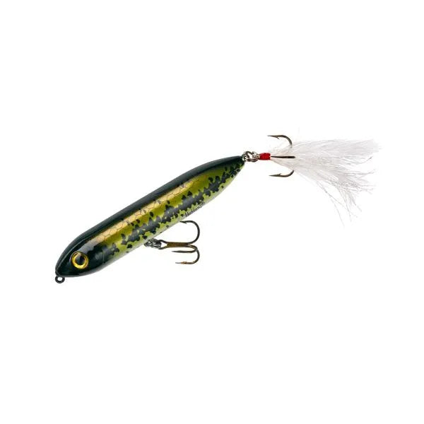 Heddon Feather Dressed Super Spook Jr. Topwater Walker
