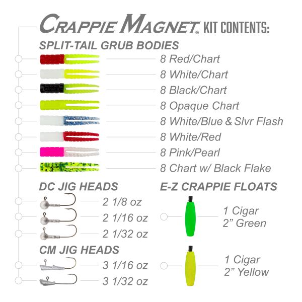 Crappie Magnet Kit Jig & Soft Plastic Kit