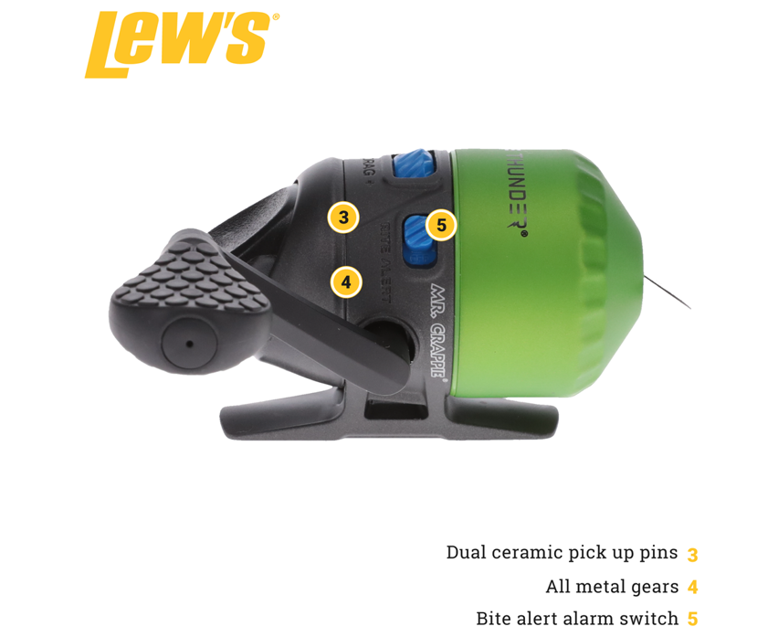 Crappie Thunder Spincast Reel Clam