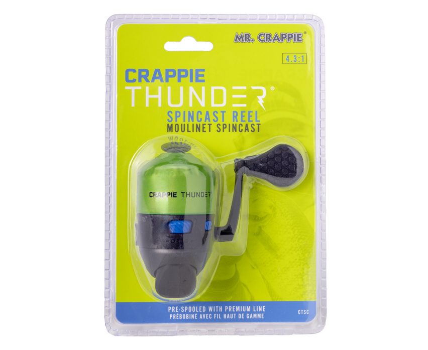Crappie Thunder Spincast Reel Clam