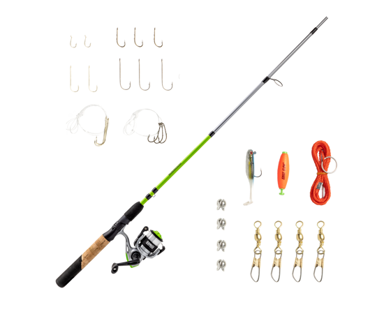 Zebco Ready Tackle Lake & Pond Spinning Combo Kit