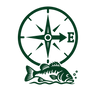compass showing wind out of the east, old wise tail the fish bite the least